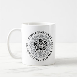 Kung Charles III Coronation Emblem Tea/ Coffee Mug Kaffemugg