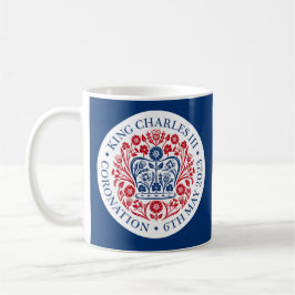 Kung Charles III Coronation Emblem Tea/ Coffee Mug Kaffemugg