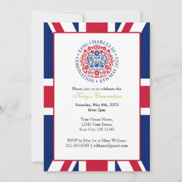 Kung Charles III Coronation Firande Party Inbjudningar