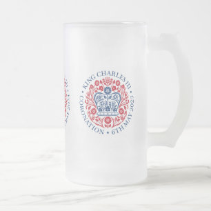 Kung Charles III Coronation Frostat Ölglas