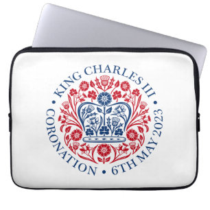 Kung Charles III Coronation Laptop Fodral