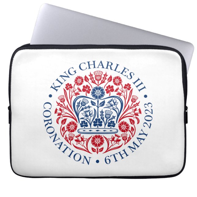Kung Charles III Coronation Laptop Fodral (Framsidan)