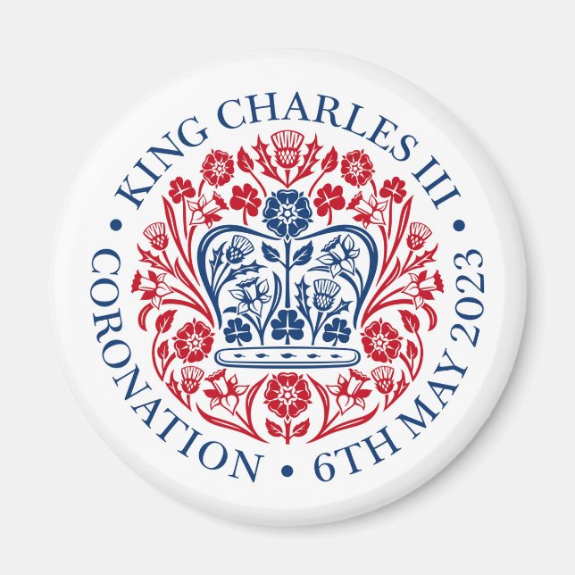 Kung Charles III Coronation Magnet (Framsidan)