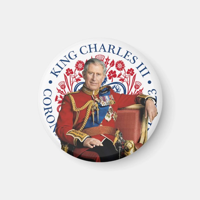 Kung Charles III Coronation Magnet (Framsidan)