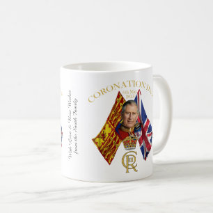 Kung Charles III Coronation minneshögtid Kaffemugg