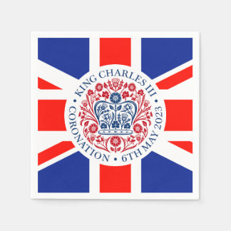 Kung Charles III Coronation Papper Napkins Pappersservett