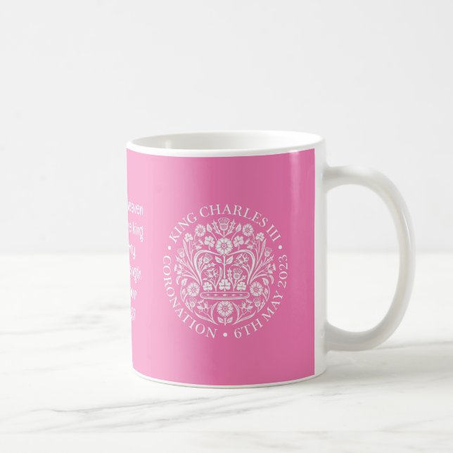 KUNG CHARLES III CORONATION Rosa Memorabilis Kaffemugg (Höger)