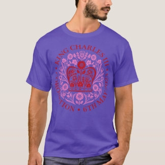 KUNG CHARLES III CORONATION ROSA T SHIRT