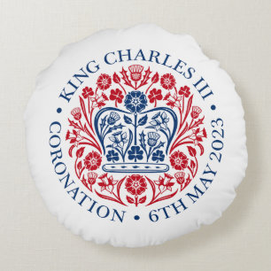 Kung Charles III Coronation Rund Kudde