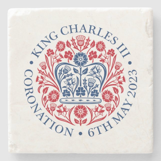 Kung Charles III Coronation Stenunderlägg (Framsidan)