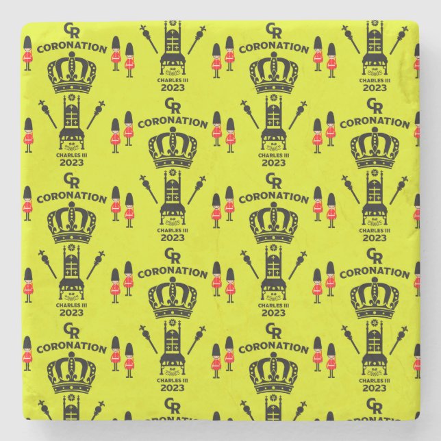 Kung Charles III Coronation Street Party Stenunderlägg (Framsidan)