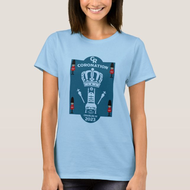 Kung Charles III Coronation Street Party T Shirt (Framsida)