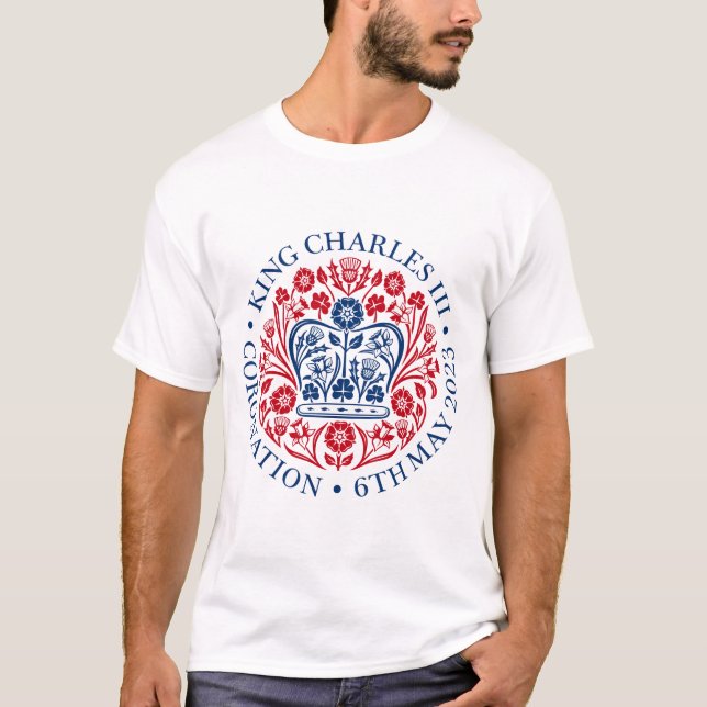 Kung Charles III Coronation T Shirt (Framsida)