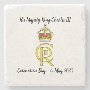 Kung Charles III Coronation till minne av underläg Stenunderlägg