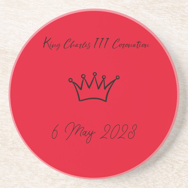 Kung Charles III Coronation Underlägg (Framsidan)