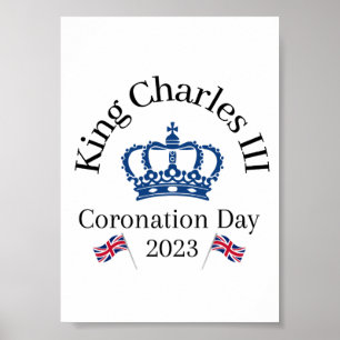 Kung Charles III Coronation Window Poster