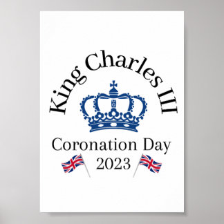 Kung Charles III Coronation Window Poster