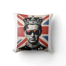 kung Charles iii dekorativ kudde cushion med krona
