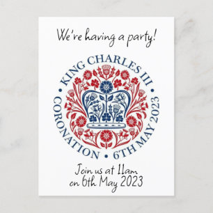 Kung Charles III Editable Commemorative Postcard Vykort