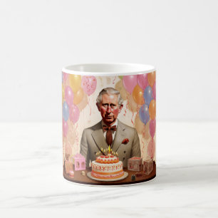Kung Charles III Födelsedagsfest Kaffemugg