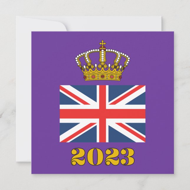 Kung Charles III kröning 2023 Storbritannien britt Inbjudningar (Framsida)
