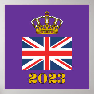 Kung Charles III kröning 2023 Storbritannien britt Poster