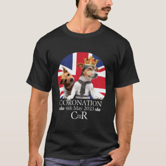 Kung Charles Iii Kröning Uk Flagga Kungen Jack T Shirt