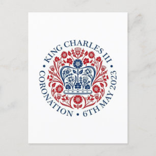 Kung Charles III Minnesvykort Vykort
