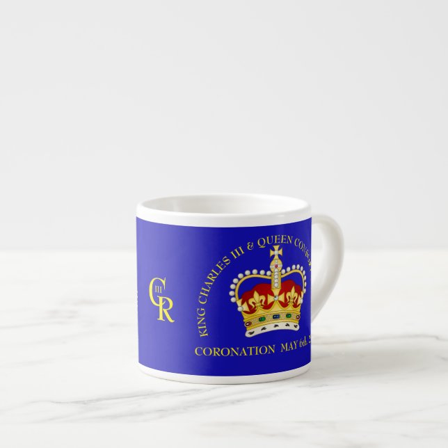 Kung Charles III och Queen Consort Camilla Espressomugg (Framsida höger)
