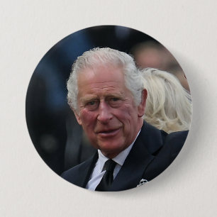 Kung Charles III of the United Kingdom Button Knapp
