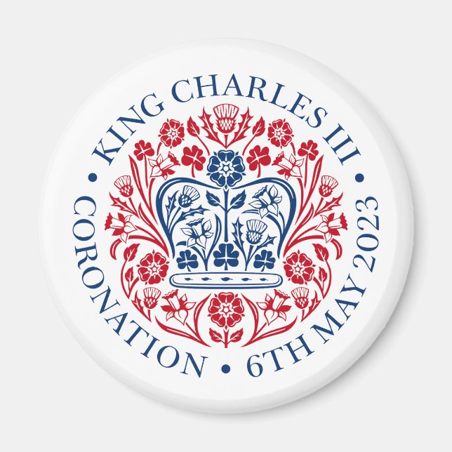 Kung Charles III-officiell Magnet (Framsidan)