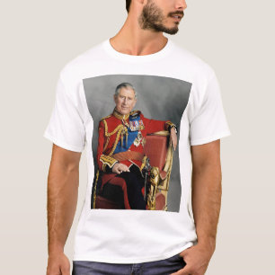 Kung Charles III Porträtt T Shirt