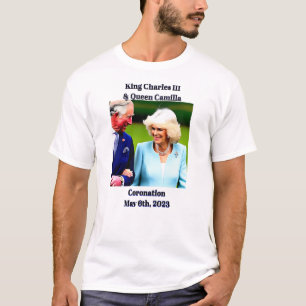 Kung Charles III & Queen Camilla Coronation T Shirt