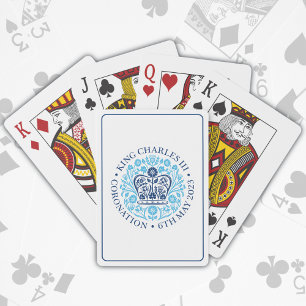 Kung Charles III Royal Coronation Emblem Souvenir Casinokort