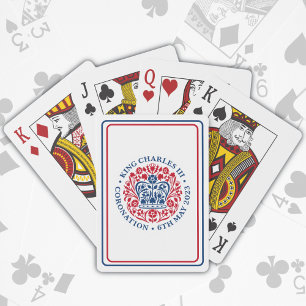 Kung Charles III Royal Coronation Logotyp Patrioti Casinokort
