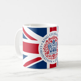 Kung Charles III Royal Coronation Logotyp Patrioti Kaffemugg