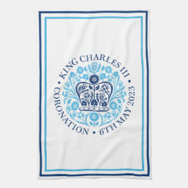 Kung Charles III Royal Coronation Souvenir Kökshandduk