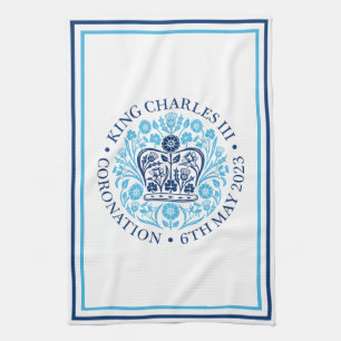 Kung Charles III Royal Coronation Souvenir Kökshandduk