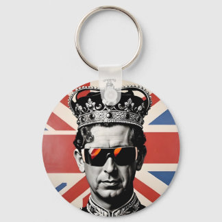 kung Charles iii sunglass Union jack Nyckelring