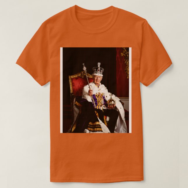 Kung Charles III T Shirt (Design framsida)
