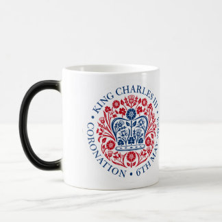 Kung Charles III tredje Officiellens Logotyp Mugg. Magisk Mugg