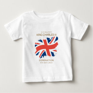 Kung Charles III Union Jack Flagga T-Shirt
