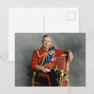 Kung Charles III Vykort