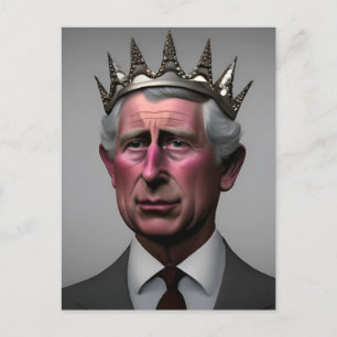 Kung Charles III Vykort