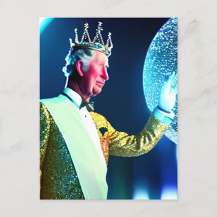Kung Charles III Vykort
