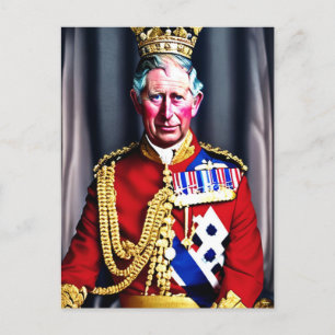 Kung Charles III Vykort