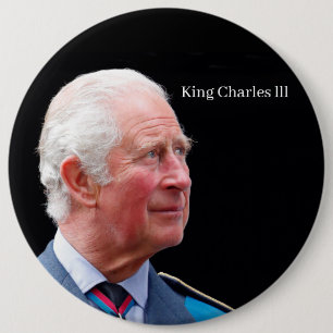 Kung Charles lll Badge Knapp