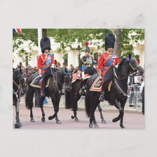Kung Charles, prins Edward, prinsessan Anne Vykort