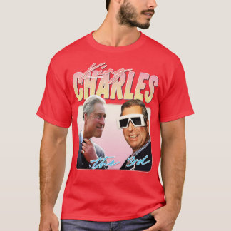 Kung Charles Retro Aesthetic Fläkt Design 2 T Shirt
