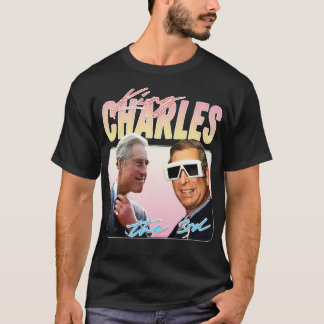 Kung Charles Retro Aesthetic Fläkt Design 2 T Shirt